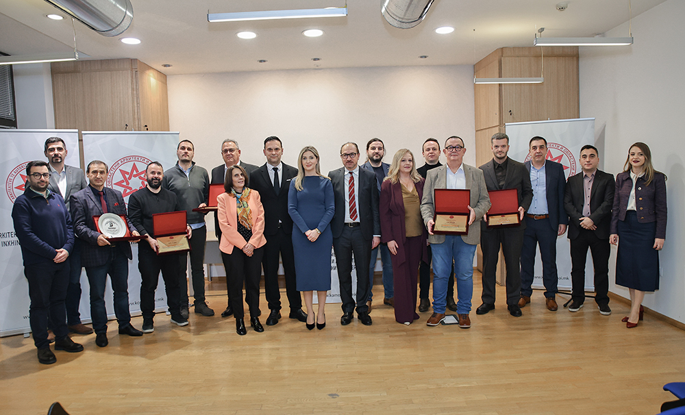 Одбележан Денот на Комората со доделување на именуваните награди за најуспешните инженери и архитекти за 2025 година